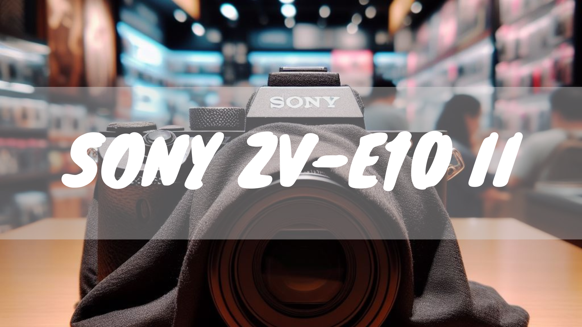 Sony ZV-E10 Mirrorless Vlog Camera Body (White) & Lens