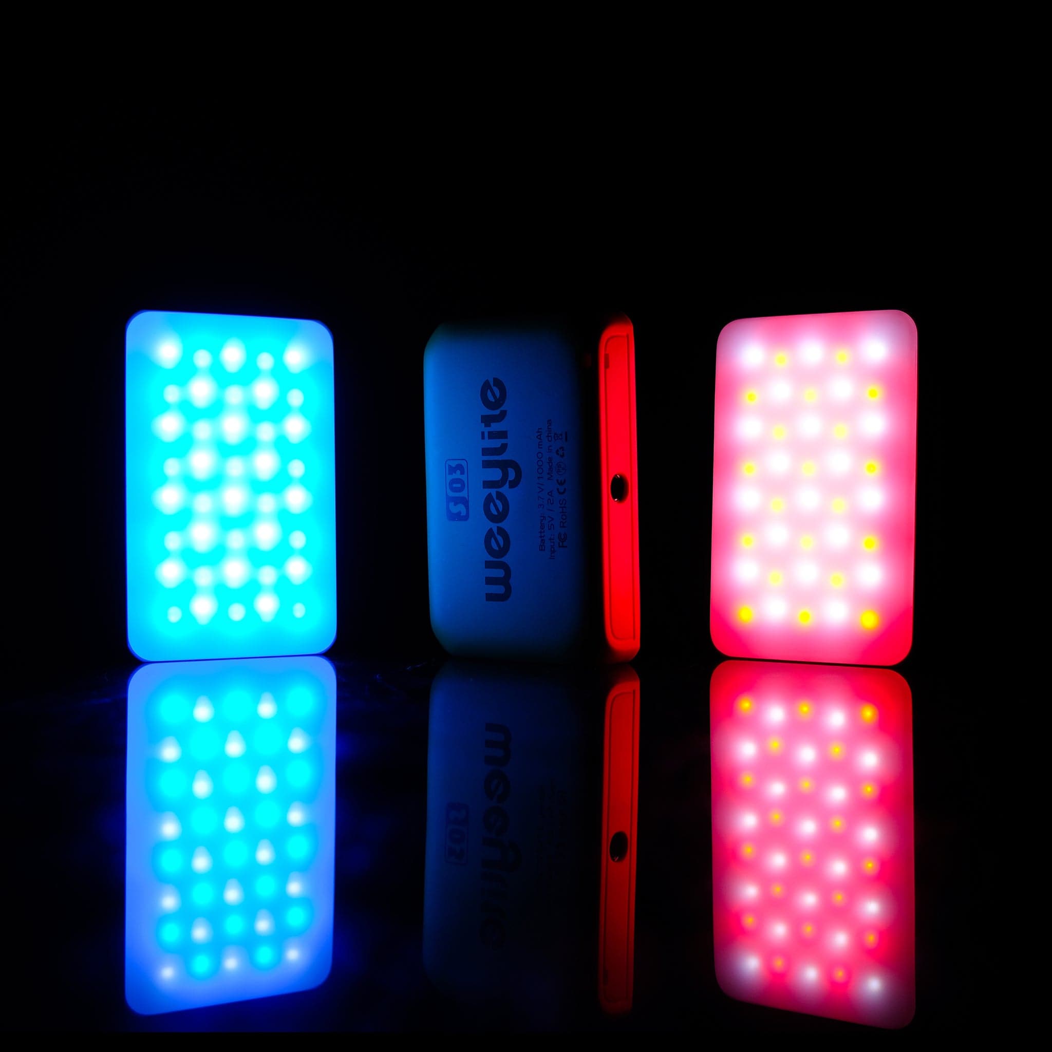 Weeylite S03 4W RGB Colorful Pocket LED Light 2800K~6800K RA≥95 TLCL≥97 Control Via Mobile App Snowy White