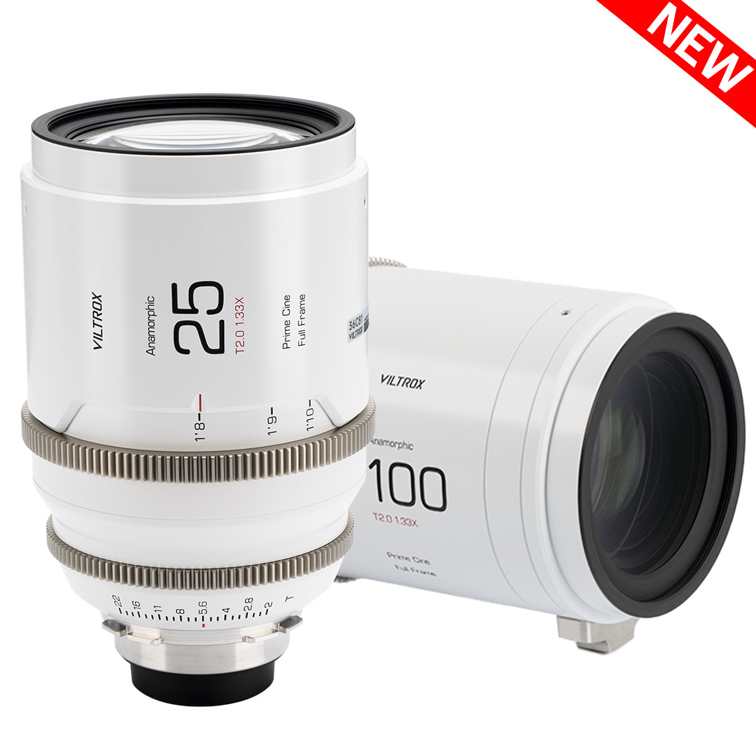 Viltrox EPIC 25/35/50/75/100mm T2.0 1.33X PL-mount Anamorphic Lenses