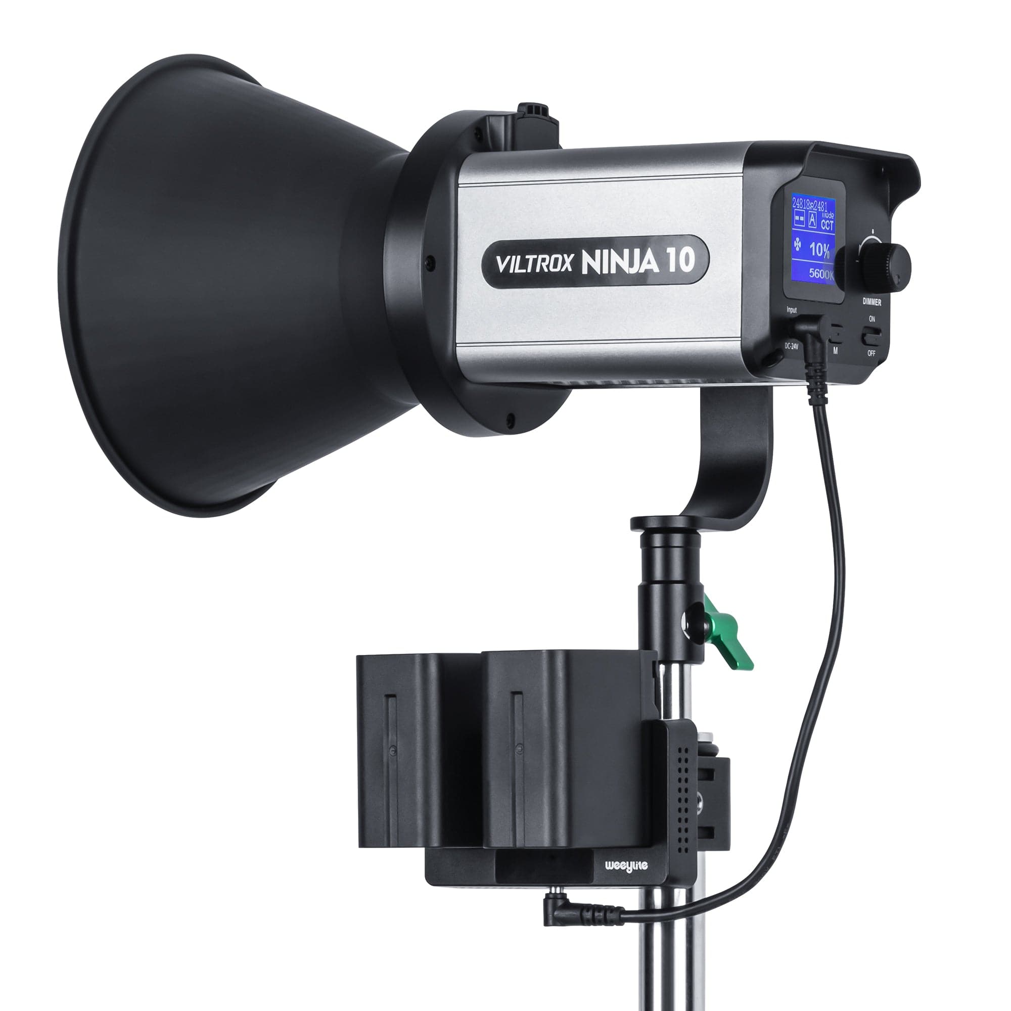 VILTROX NINJA 10/10B 120W 2800K~6800K Handheld COB LED Light with 10 Lighting effects APP Control