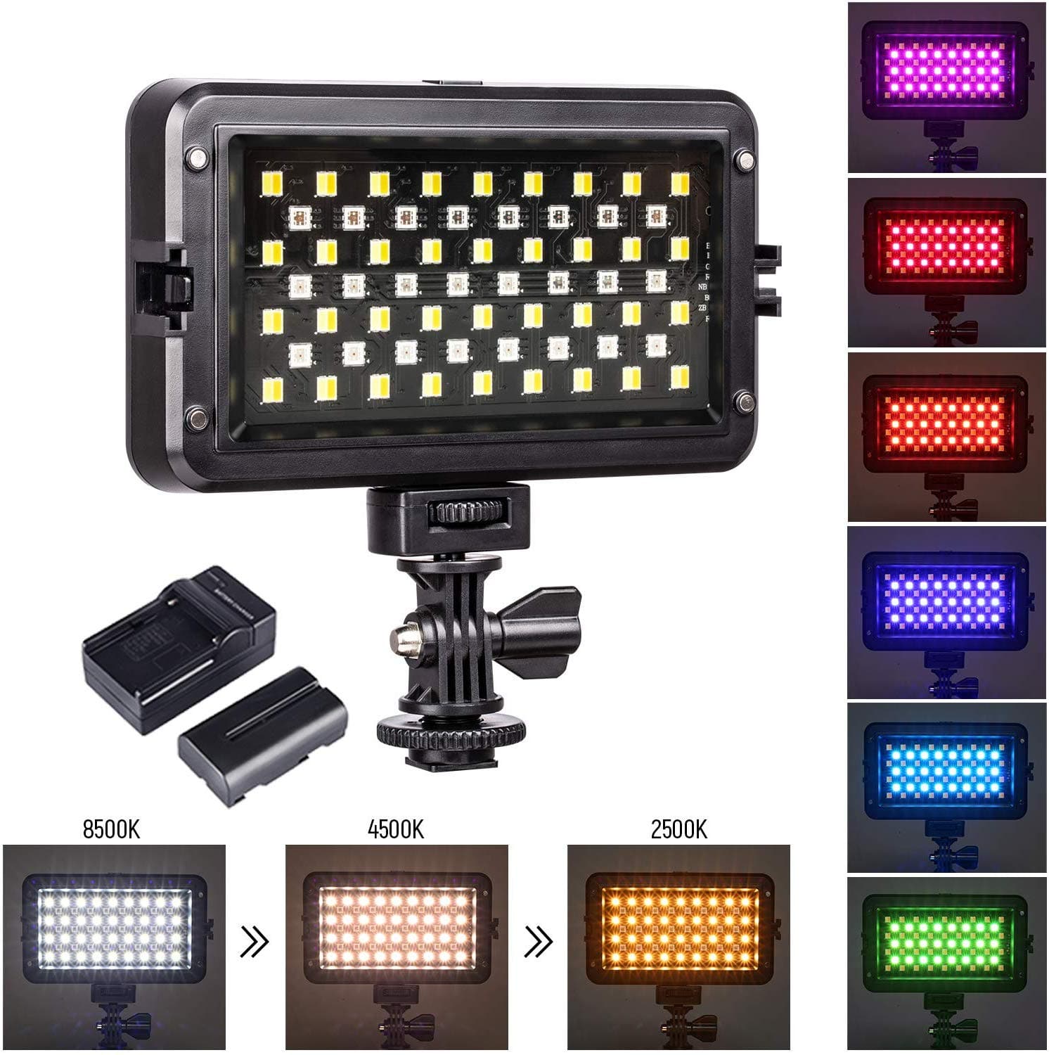 VILTROX RB10 RGB Led Video Light Photography Lighting Kit for Studio YouTube Portrait