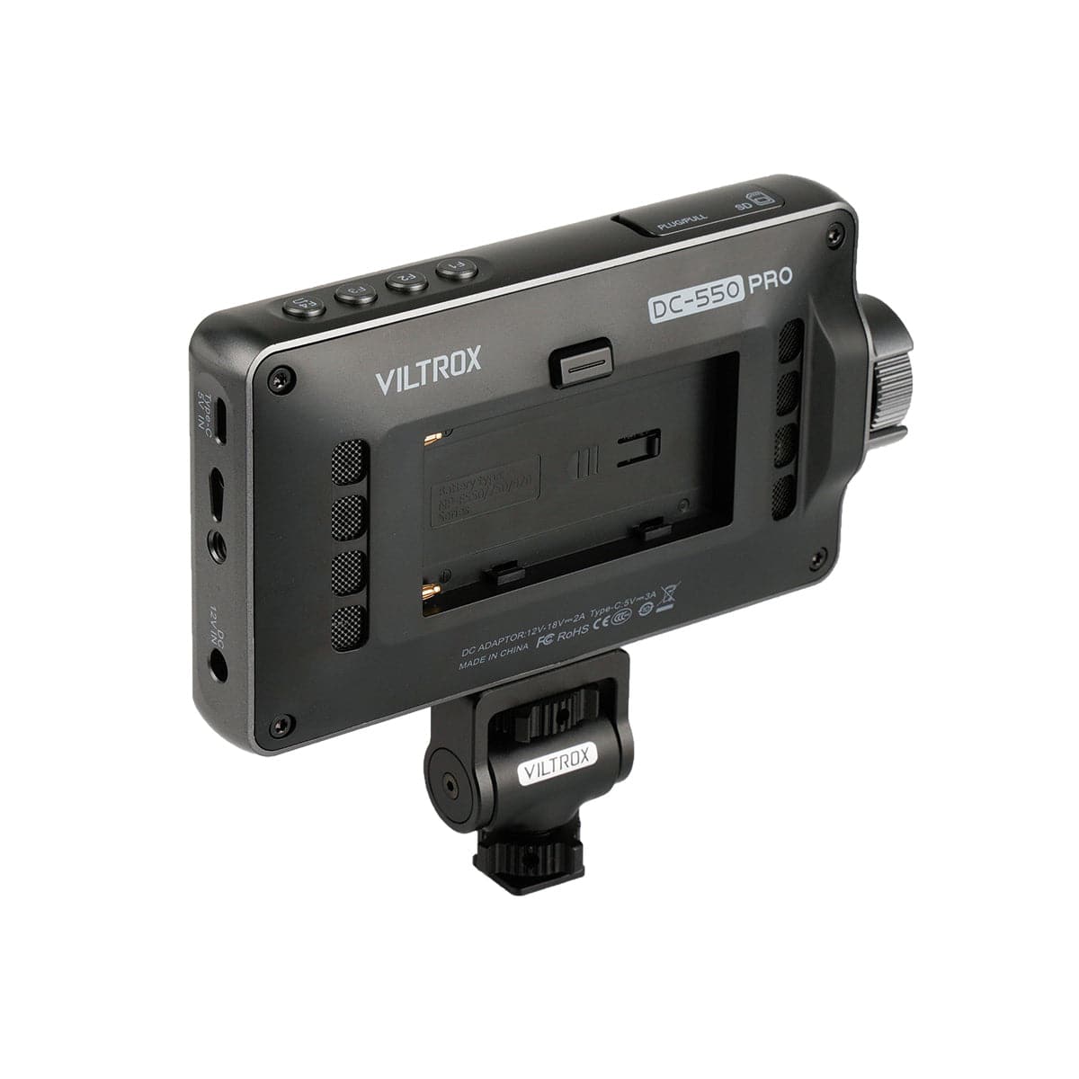 VILTROX monitor de cámara y video LCD 4K HD entrada y salida HDMI/SDI/AV  para DSLR, con adaptador de zapata