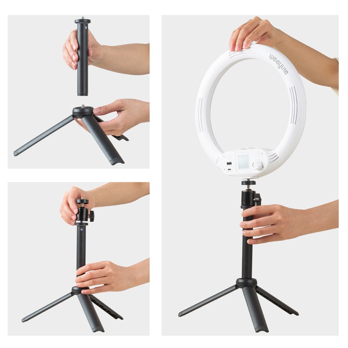 50cm) LED Stab Leuchte Video Selfie Licht + 1/4
