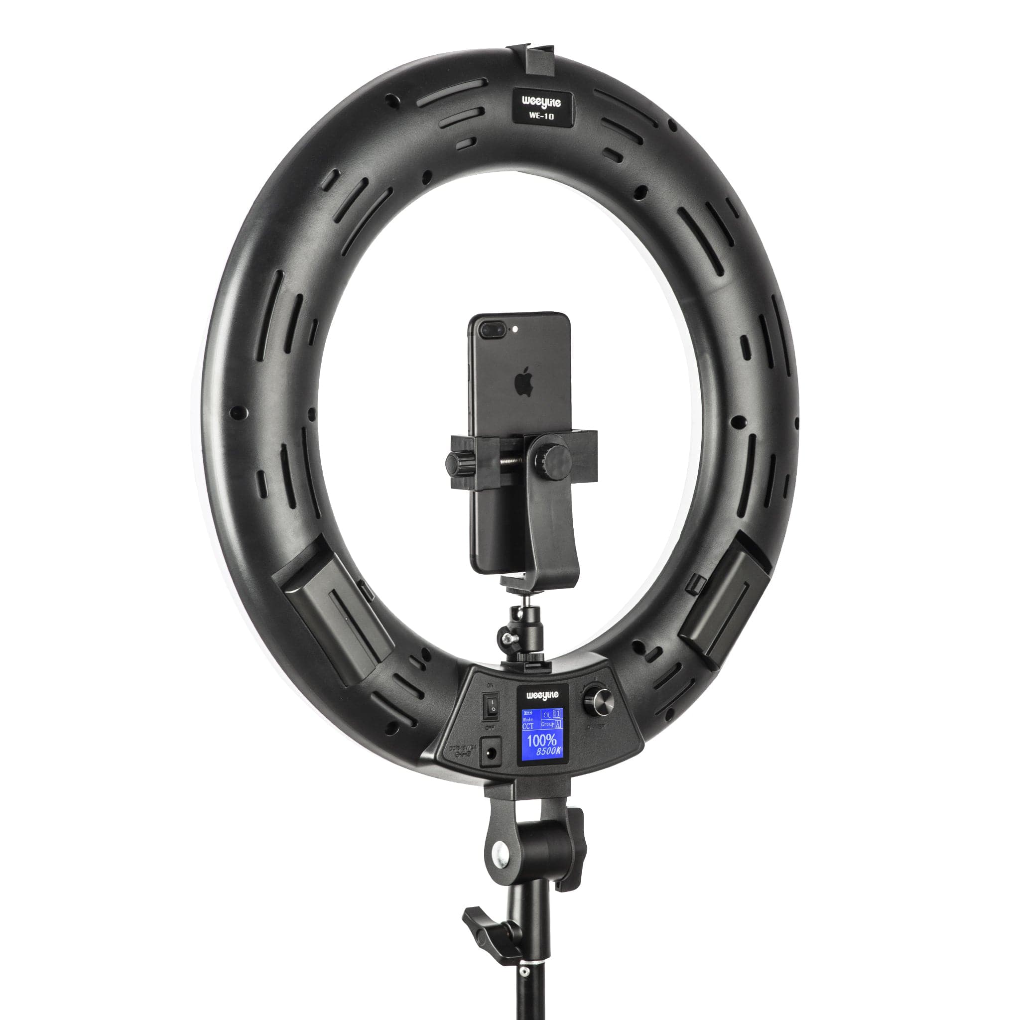 Weeylite WE-10 Dimmable 18'' RGB LED Ring Light with 17 Lighting Effects
