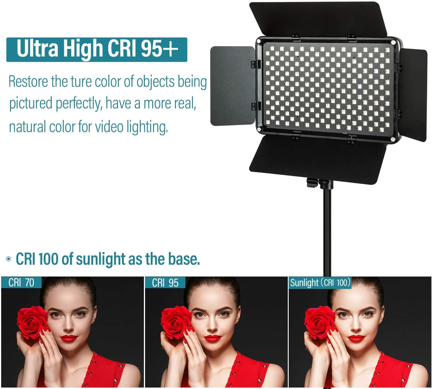 VILTROX VL-S192T Video LED Light 45W 3300K-5600K CRI 95+ (2-pack)