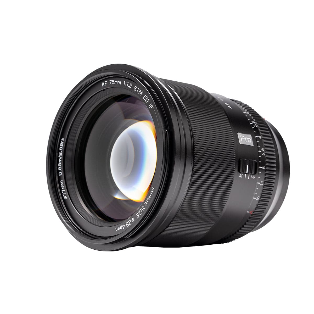 VILTROX PRO Series 75mm F1.2 XF Auto Focus Large Aperture Prime Lens Designed for Fujifilm X-mount Cameras