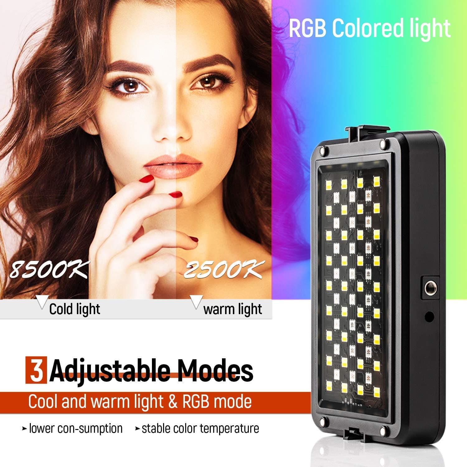 VILTROX RB10 RGB Led Video Light Photography Lighting Kit for Studio YouTube Portrait