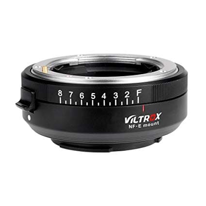 VILTROX NF-E Manual-Focus F Mount Lens Adapter to Sony E Mount Camera