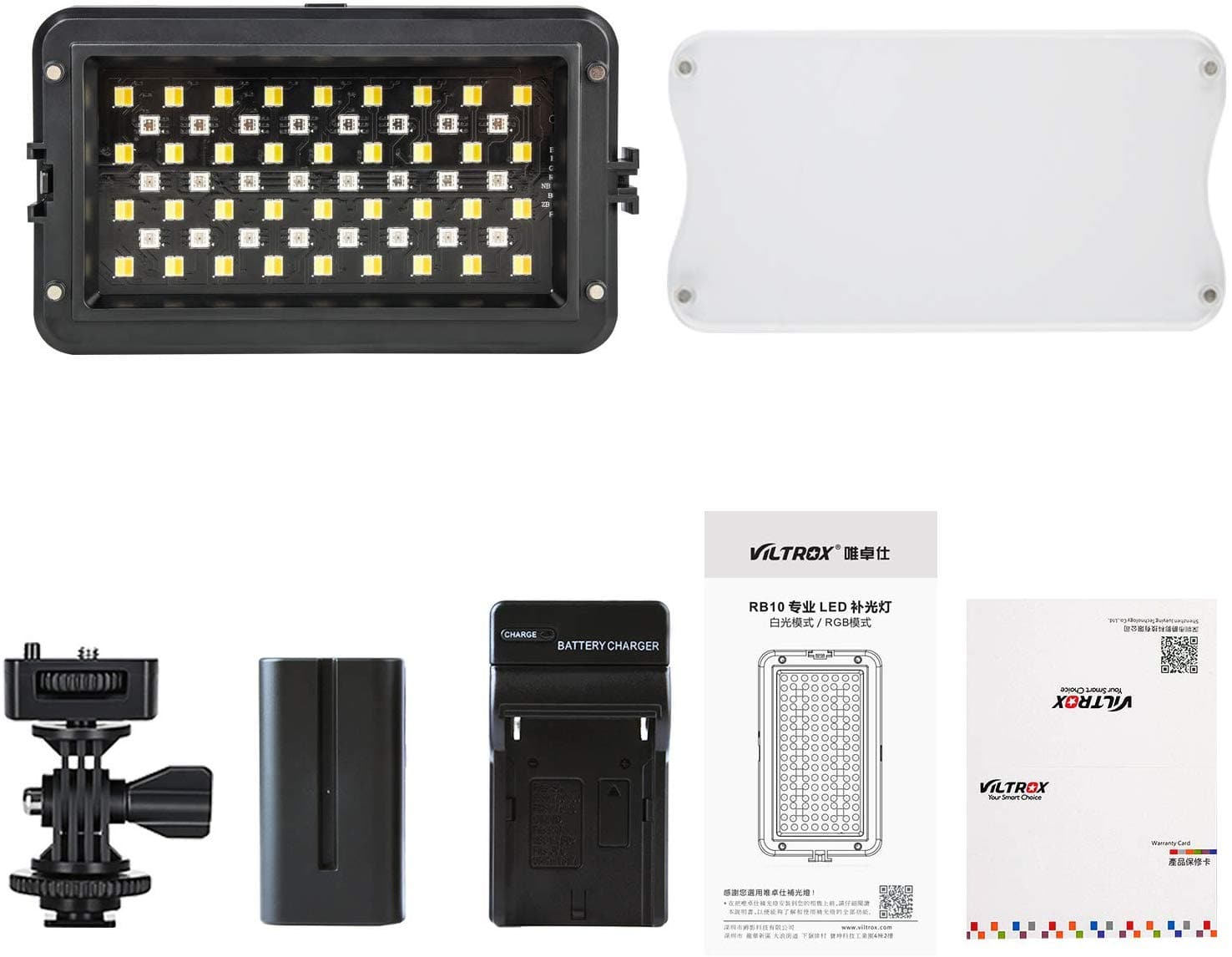  Panel de luz LED portátil RGB, 3300K-5600K Kit de